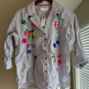 NWT Maeve Anthropologie shirt with sequins